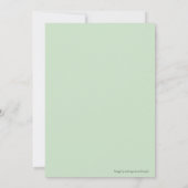 Elegant bloemenbruiloft repetitie diner kaart (Achterkant)