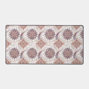 Elegant Bloemend Mandala Spiritueel Ontwerp Patroo Bureaumat