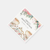 Elegant Bloemendrinkfeest Bruidsuitnodiging Servet (Hoek)