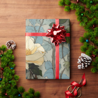 Elegant  bloemeninpakpapier | botanisch cadeaupapier