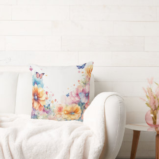 Elegant Bloemenkussen_ Schoonheid voor uw huis Kussen