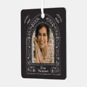 Elegant bloemenmonument metalen ornament (Voorkant links)