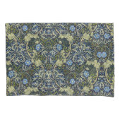 Elegant bloemenpatroon Bloemen Zeewier Groen Blauw Kussensloop (Voorkant-Links)