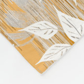 Elegant bloemenpatroon. fleece deken (Hoek)