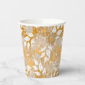 Elegant bloemenpatroon. papieren bekers (Links)