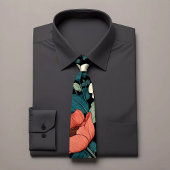 Elegant bloemenpatroon Stropdas