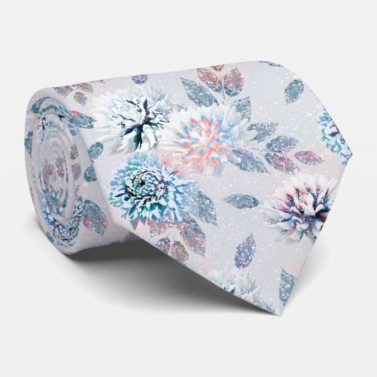 Elegant bloemenretro patroon. stropdas (Opgerold)