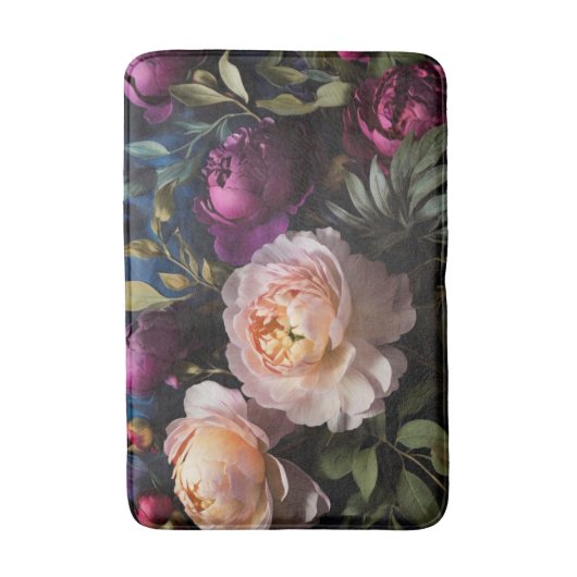 Elegant bloemenschilderij badmat (Voorkant Verticaal)
