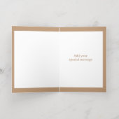 Elegant Bloemhart Gepersonaliseerde Folie Kaart (Binnenlaag)