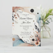 Elegant, Bloemig, Liefde Kaart (Staand voorkant)