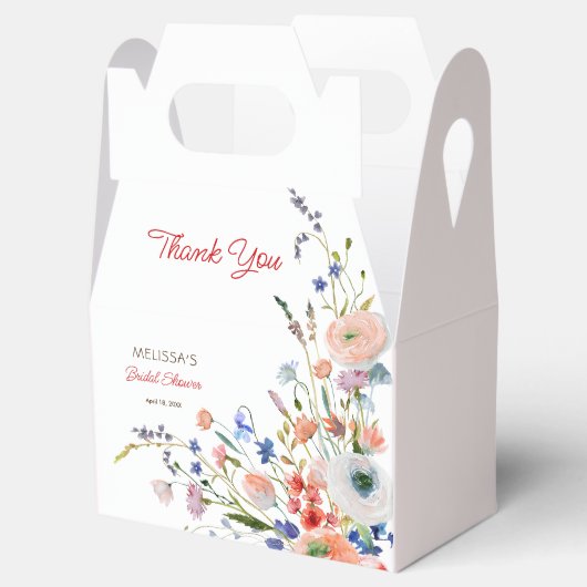 Elegant bloemig Vrijgezellenfeest dank u Bedankdoosjes (Geopend)