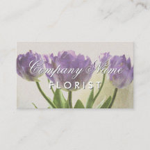 Elegant bloemistisch visitekaartje met bloemen