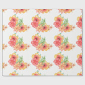 Elegant bloemkool cadeaupapier (Vlak)