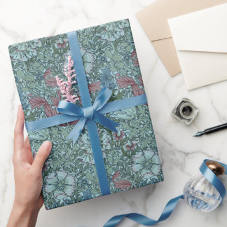 Elegant bloemmotief John Henry Dearle Cadeaupapier