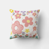 Elegant Bloemmotief Ontwerp Kussen (Achterkant)