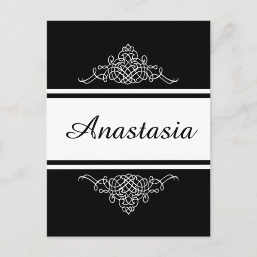 Elegant bloemontwerp briefkaart (Voorkant)