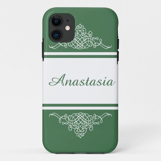 Elegant bloemontwerp Case-Mate iPhone case (Achterkant)