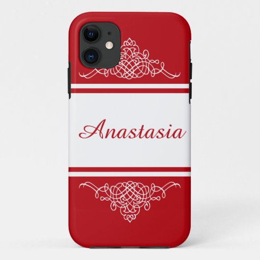 Elegant bloemontwerp Case-Mate iPhone case (Achterkant)