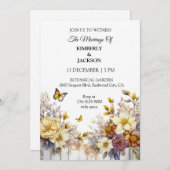 Elegant Bloemontwerp Kaart (Voorkant / Achterkant)