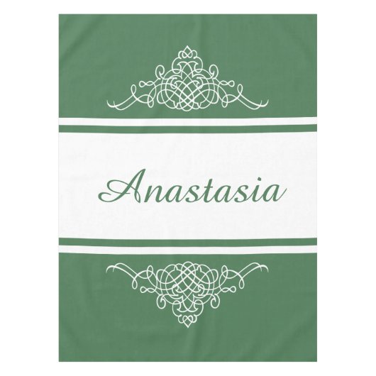 Elegant bloemontwerp tafelkleed (Voorkant)