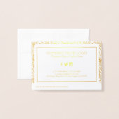 Elegant  bloempaisley folie kaarten (Met envelop)