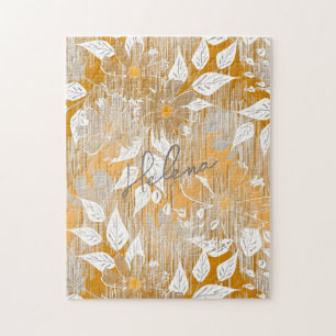 Elegant bloempatroon. legpuzzel