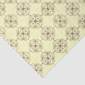 Elegant Bloemweefsel Papier Amber klein (Detail)