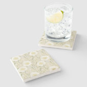 Elegant Blossoms Stone Onderzetter (Zijkant)