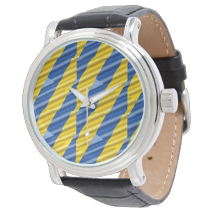 Elegant Blue and Yellow Peace Ukraine Inspirations Horloge