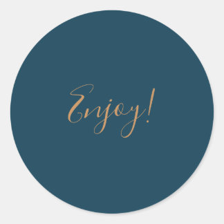 Elegant Blue Background Geniet van Sticker