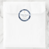 Elegant Blue Baptism Community Favor Sticker (Tas)