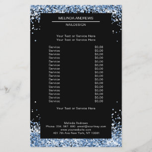 Elegant Blue, beide zijden brochure