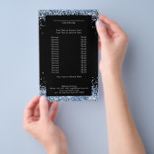 Elegant Blue, beide zijden brochure (Hand)