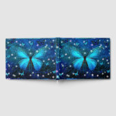Elegant Blue Butterfly Gastenboek (Volledig)