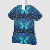 Elegant Blue Butterfly Ornament (voorkant)