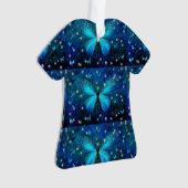 Elegant Blue Butterfly Ornament (voorkant)