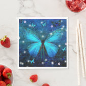 Elegant Blue Butterfly Servet (Insitu)