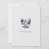 Elegant Blue Cat Party Invitation Template (Dos)