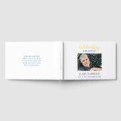 Elégant Blue Celebration of Life Photo Memorial (Complet)