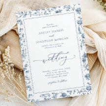 Elegant Blue Chinoiserie Wedding