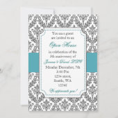 Elegant Blue Corporate Party Invitation (Devant)