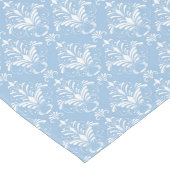 Elegant Blue Damask Patroon Lange Tafelloper (Hoek)