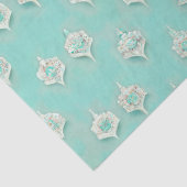 Elegant  Blue Diamonds Cascade Tissuepapier (Detail)