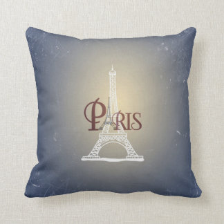 Elegant  Blue Eiffel Tower Paris design Kussen