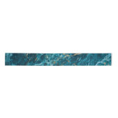 Elegant Blue en Gold Trendy Luxury Marble, effect Lint (Voorkant)