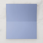 Elegant Blue en metal effect scroll bruiloft (Binnenkant ongevouwen)