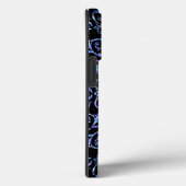 Elegant Blue en Paars Pearl Pattern Case-Mate iPhone Case (Achterkant / Rechts)