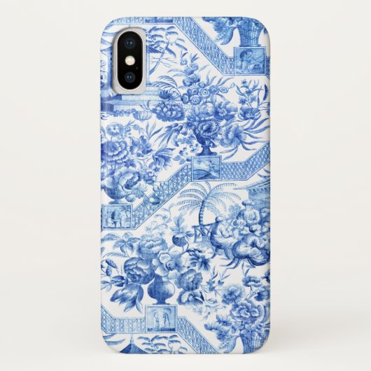 Elegant  Blue en White Chinoiserie Case-Mate iPhone Case (Achterkant)