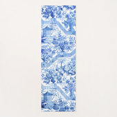 Elegant Blue en White Chinoiserie Yogamat (Voorkant)