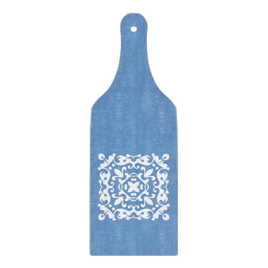 Elegant Blue en White Country Kitchen Snijplank (Voorkant)